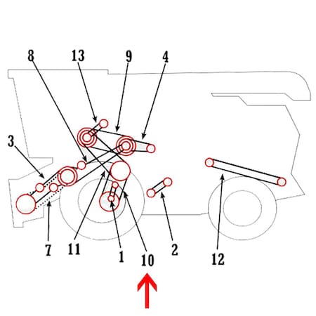 Aftermarket H88576 Propulsion Hydrostatic Drive Lower Fits John Deere Combine 6600 COB40-0840